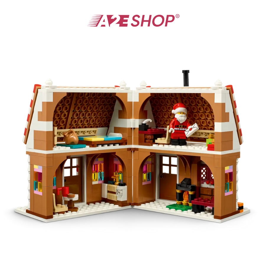 LEGO Festive Gingerbread House – Holiday Mini Build (498 Pieces)