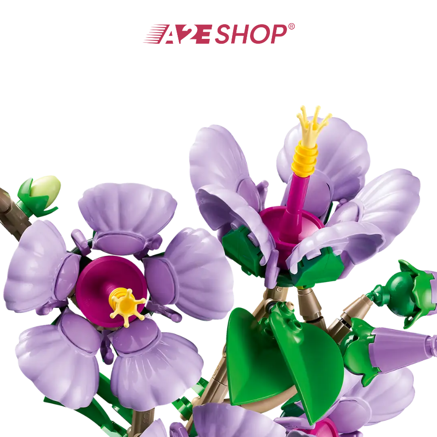 LEGO Icons Hibiscus – 758 Pieces Botanical Flower Build