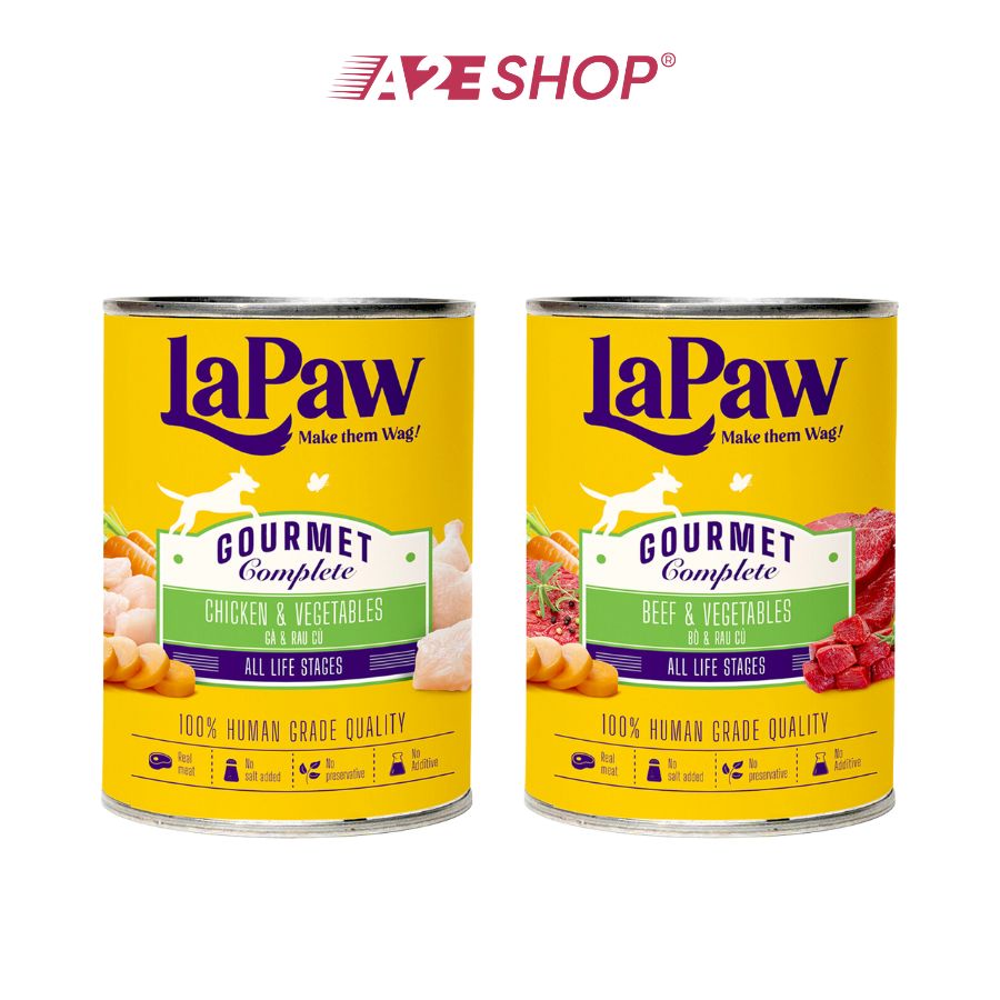 LaPaw Gourmet Completed Food Can for Dog (375g) - Lapaw