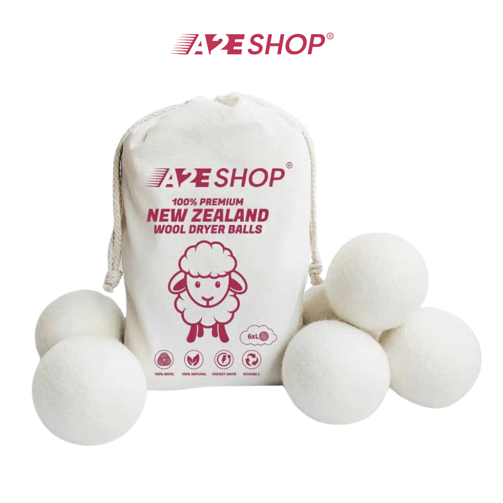 Wool Dryer Balls | Softens Fabric, Speeds Drying, Reduces Static, Deodorizes, Reusable