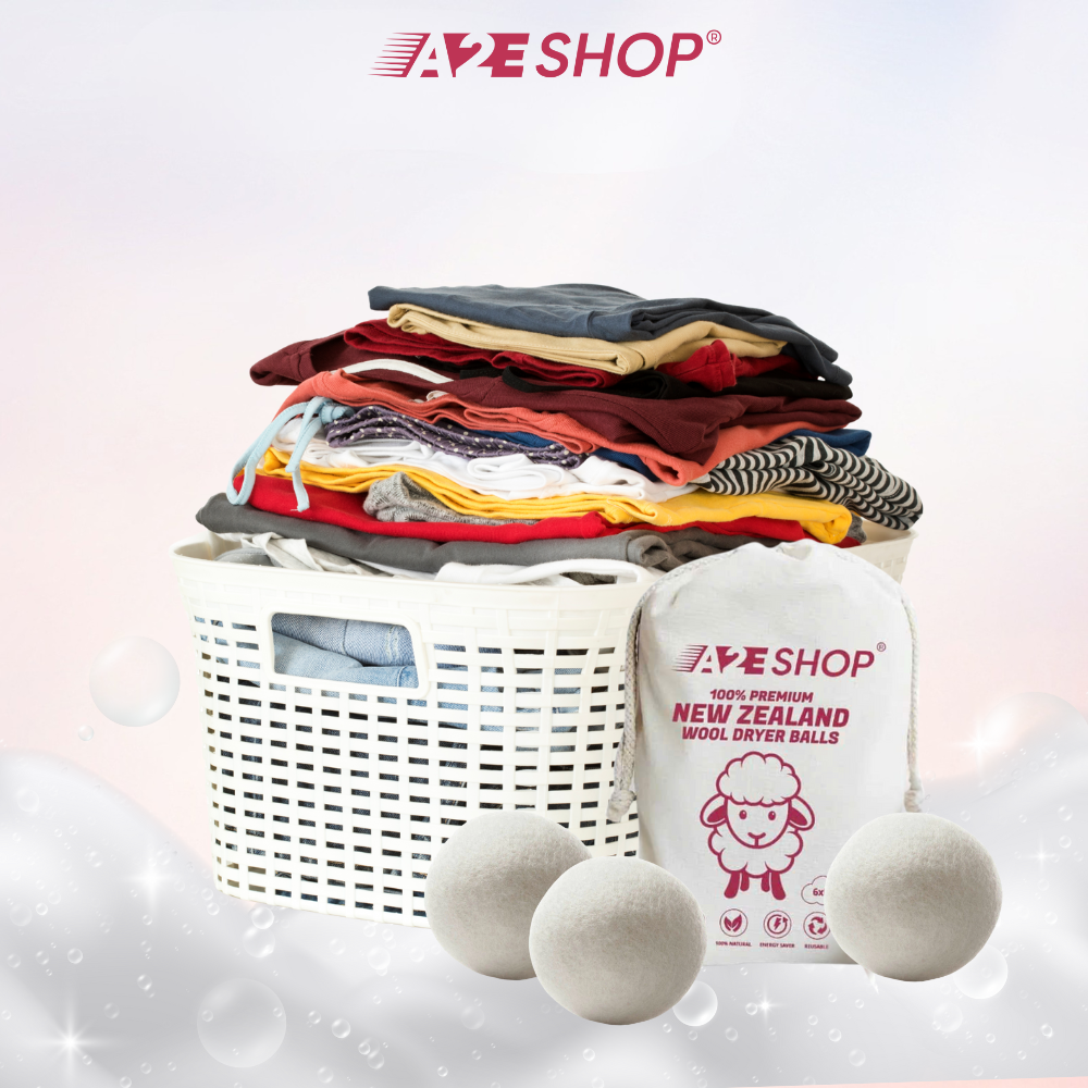 Wool Dryer Balls | Softens Fabric, Speeds Drying, Reduces Static, Deodorizes, Reusable