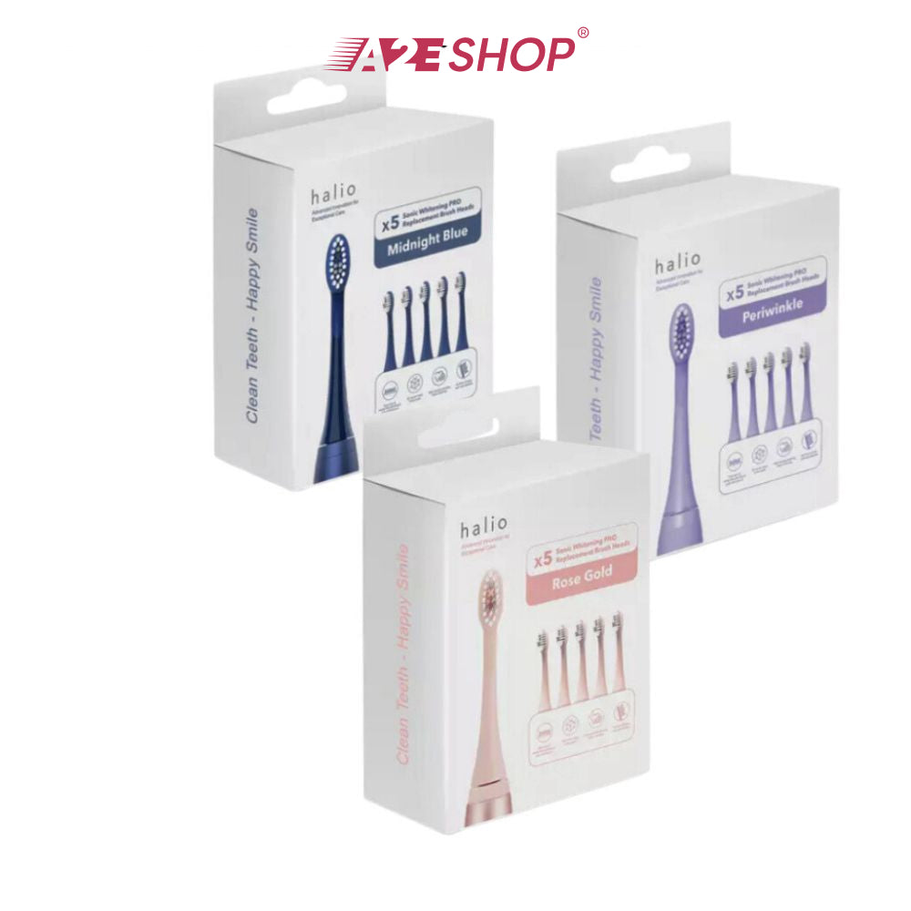 Halio Sonic Whitening Electric Toothbrush Heads - Multiple colors