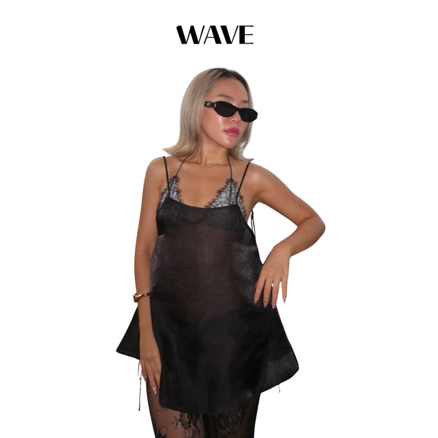 Elea Minidress - Shimmering Silk Beach Cover Minidress