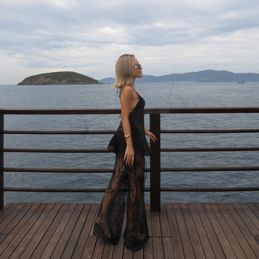Elea Minidress - Shimmering Silk Beach Cover Minidress