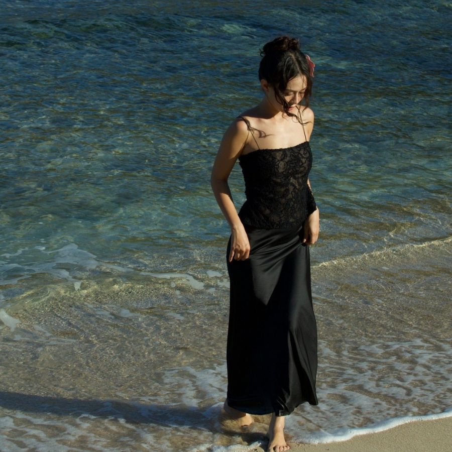 Lila - Silk Maxi Skirt