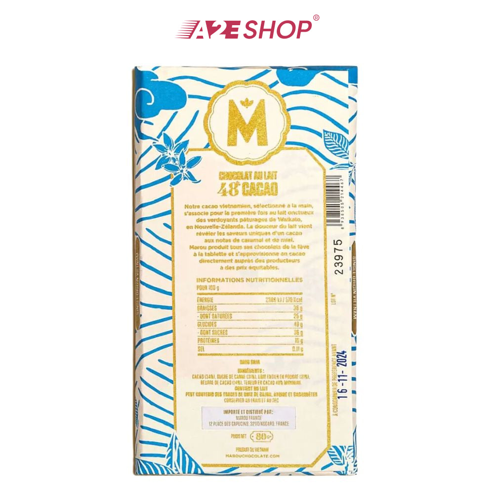 [MAISON MAROU] Marou Milk Chocolate 48% – 80g