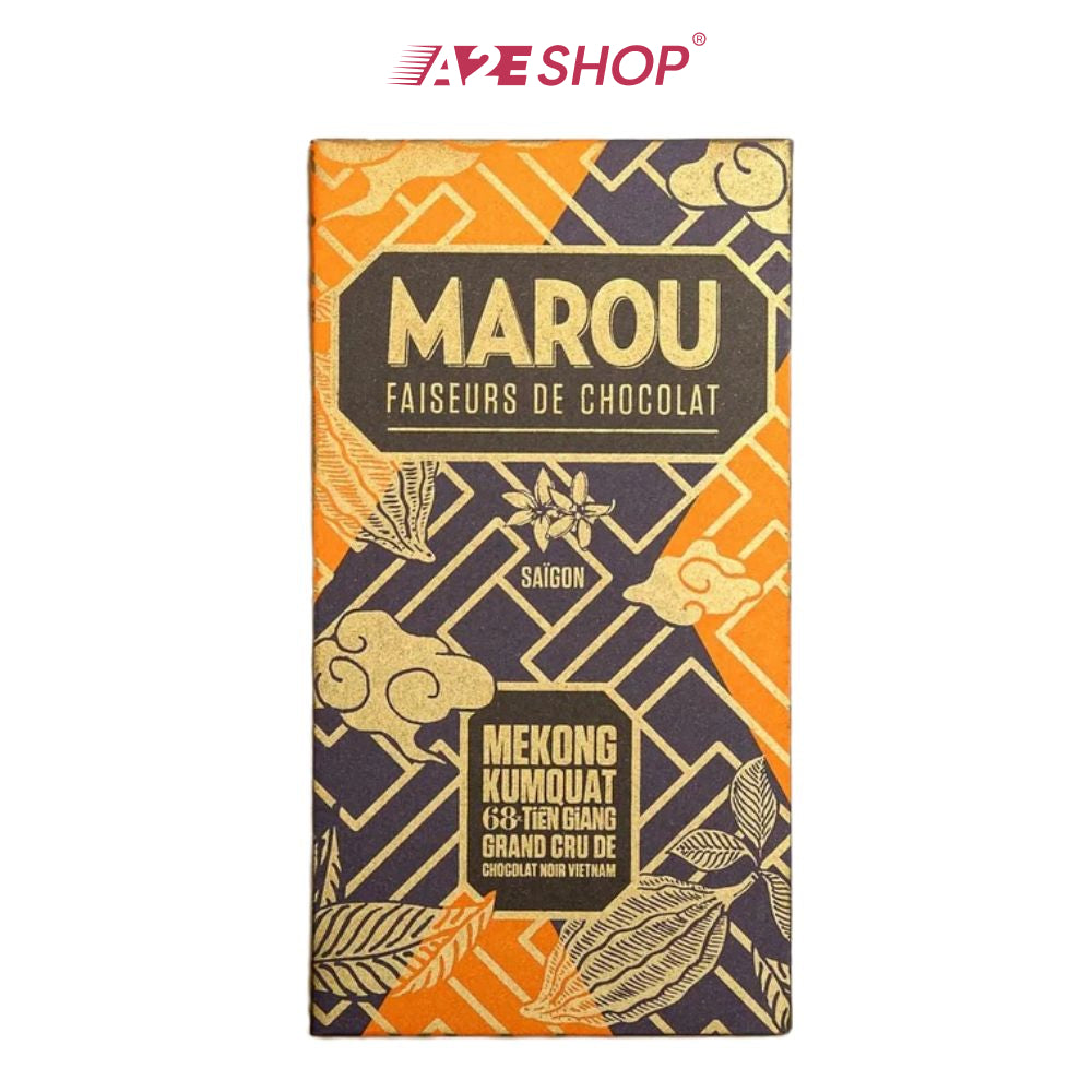 [MAISON MAROU] Mekong Kumquat Tiền Giang 68% - 80g Chocolate