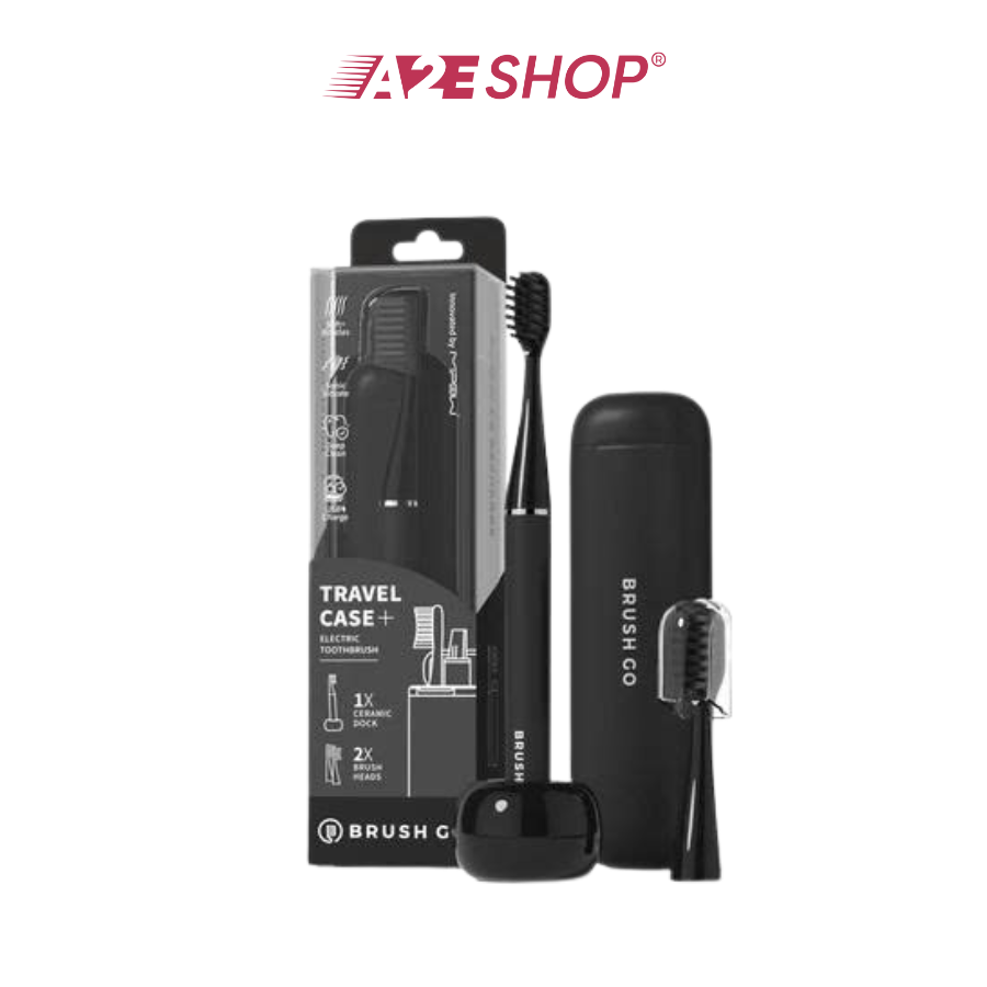 Mipow i4 Ultra Slim Travel Electric Toothbrush & Ceramic Holder - Compact & Portable for Travel