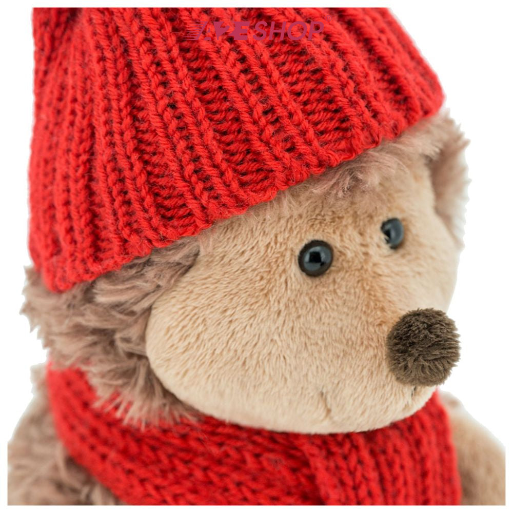 [ORANGE TOYS] Prickle the Hedgehog in Red Hats Soft Teddy Gift for Kids