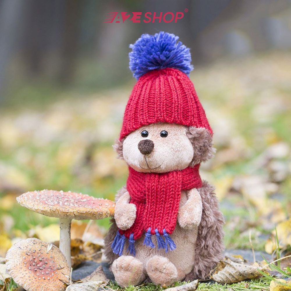 [ORANGE TOYS] Prickle the Hedgehog in Red Hats Soft Teddy Gift for Kids