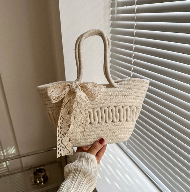 Woven Bag with Small Tie