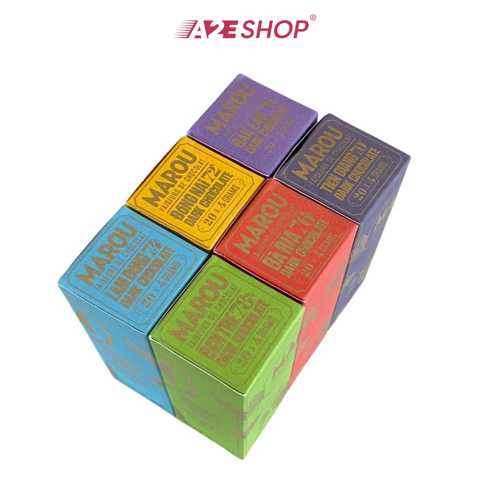 [MAISON MAROU] Set of 6 Napolitan (6x80g) Chocolate Boxes