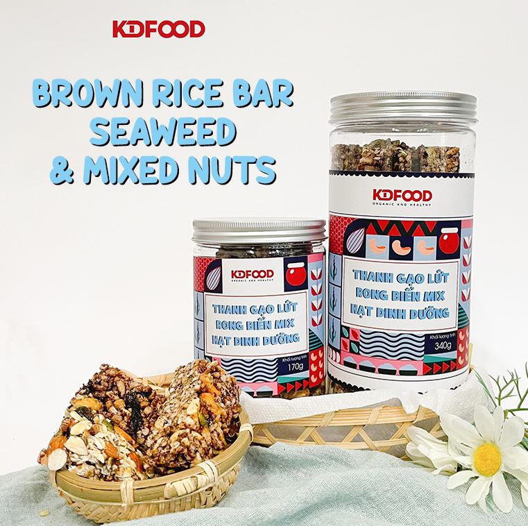 KDFOOD Brown Rice Bar - Seaweed