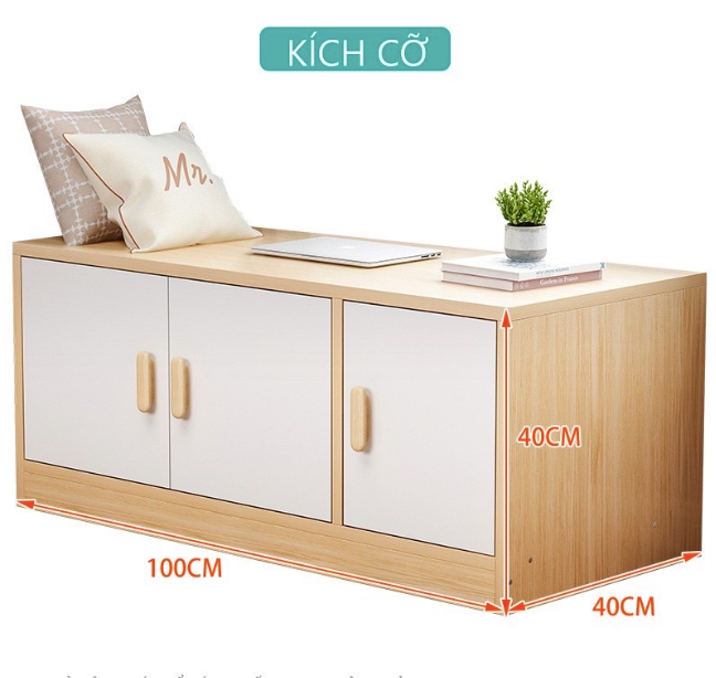 3-Compartment Storage With Convenient Cabinet Doors