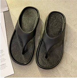Fashionable 4cm Height-Increasing Thick Sole Flip-Flops