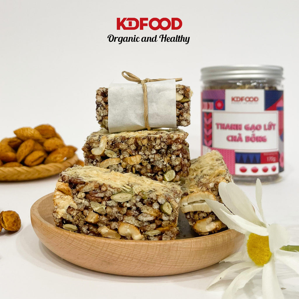 KDFOOD Brown Rice Bar - Mixed Nuts & Pork Floss